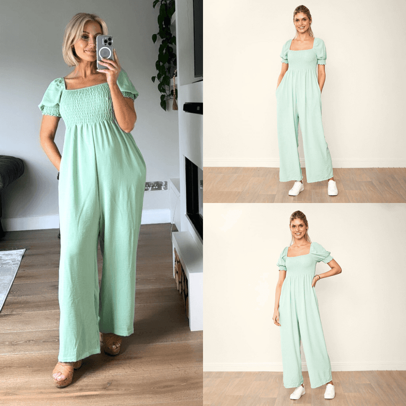 Camilla Jumpsuit (Mint)