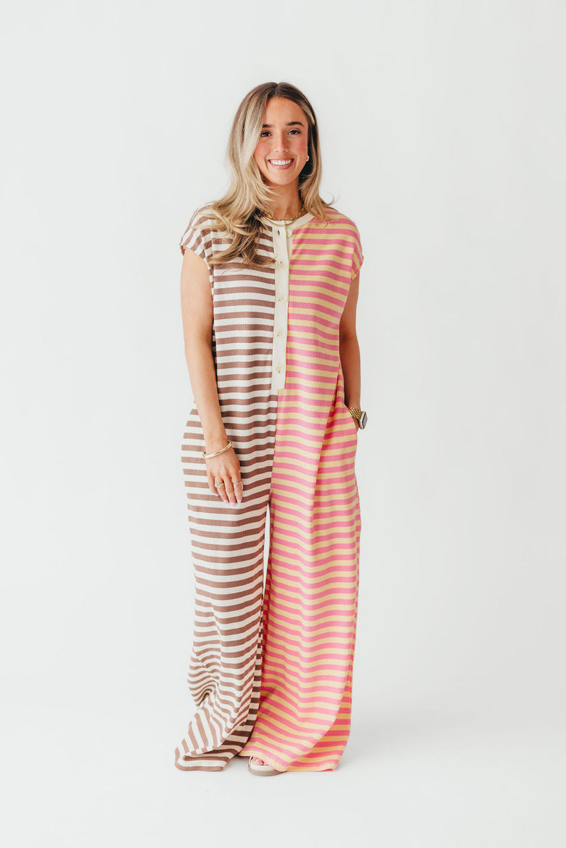 Lia Stripe Jumpsuit | Neapolitan | +Plus Available | FINAL SALE