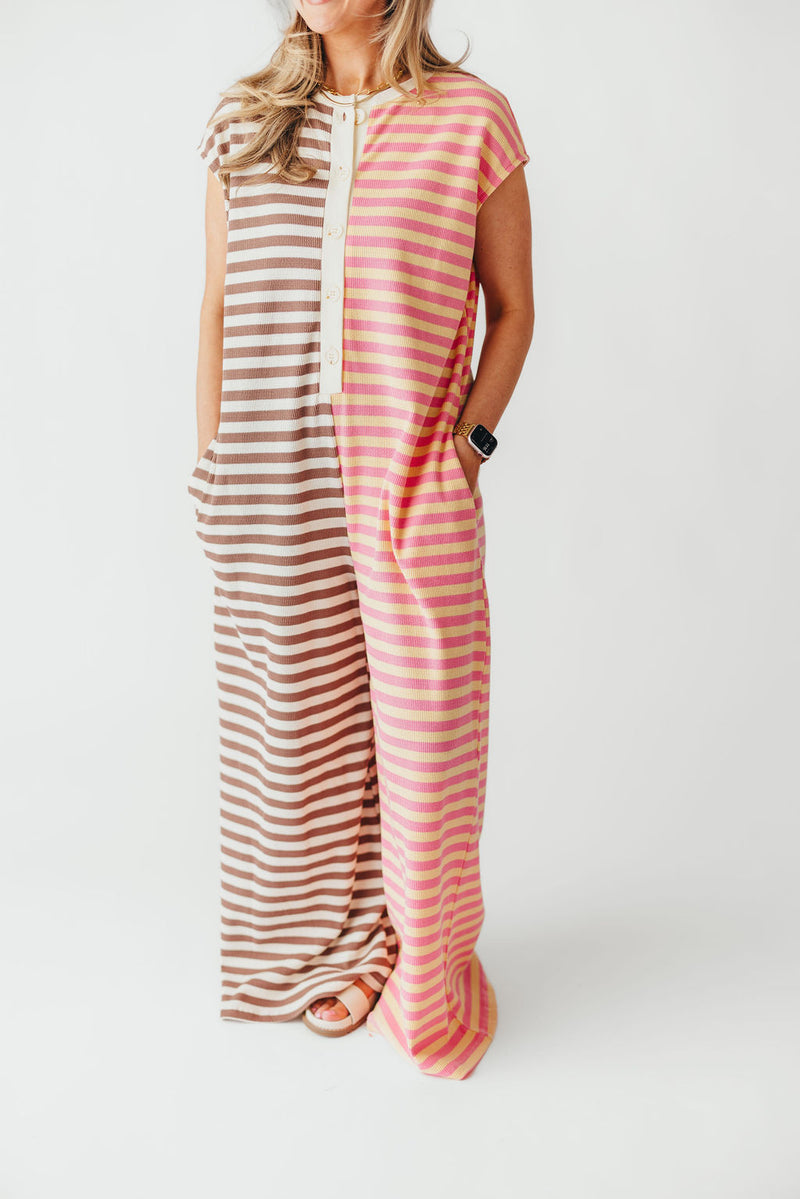 Lia Stripe Jumpsuit | Neapolitan | +Plus Available | FINAL SALE