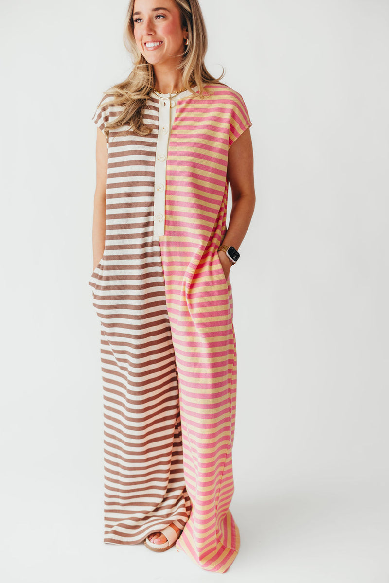 Lia Stripe Jumpsuit | Neapolitan | +Plus Available | FINAL SALE