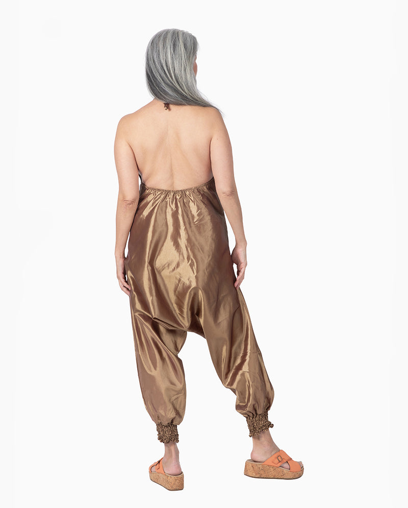 100% Rayon Metallic Savannah Jumpsuit