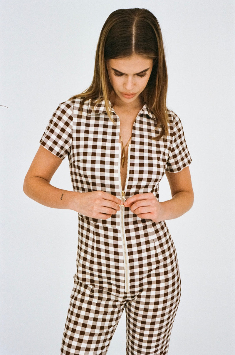 XENO JUMPSUIT - PLAID