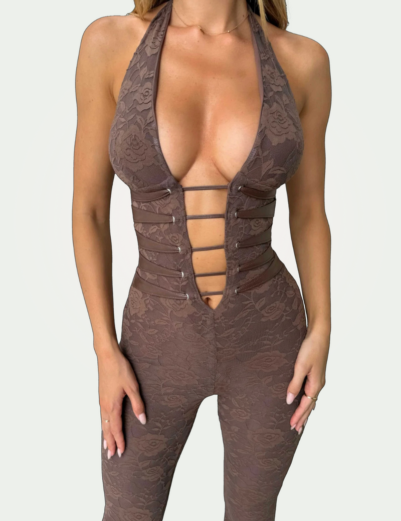 Lace Slim Fit Jumpsuit