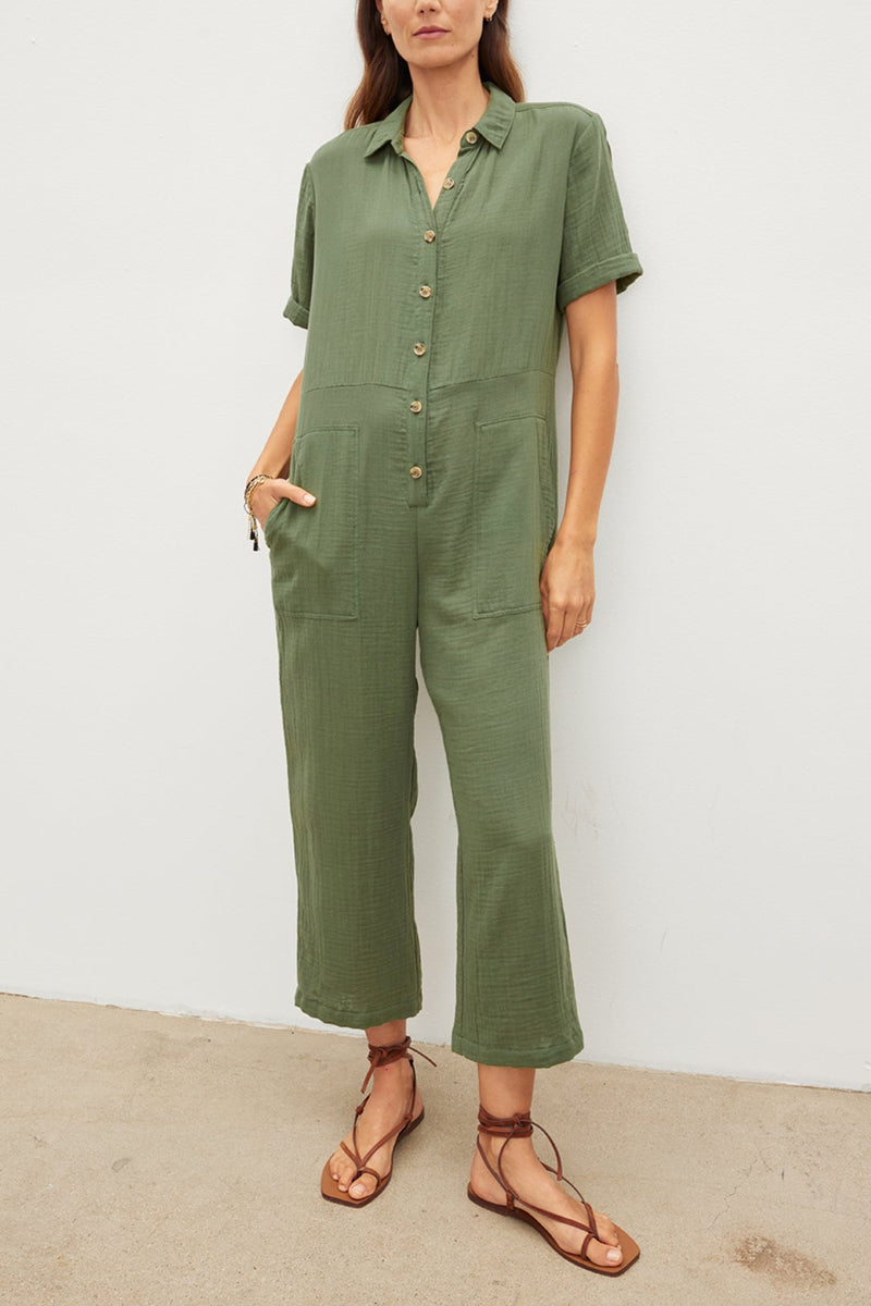 ELIA COTTON GAUZE JUMPSUIT