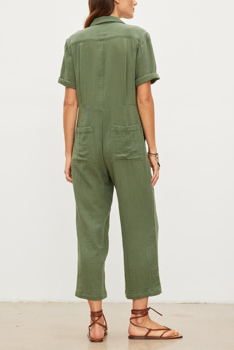 ELIA COTTON GAUZE JUMPSUIT