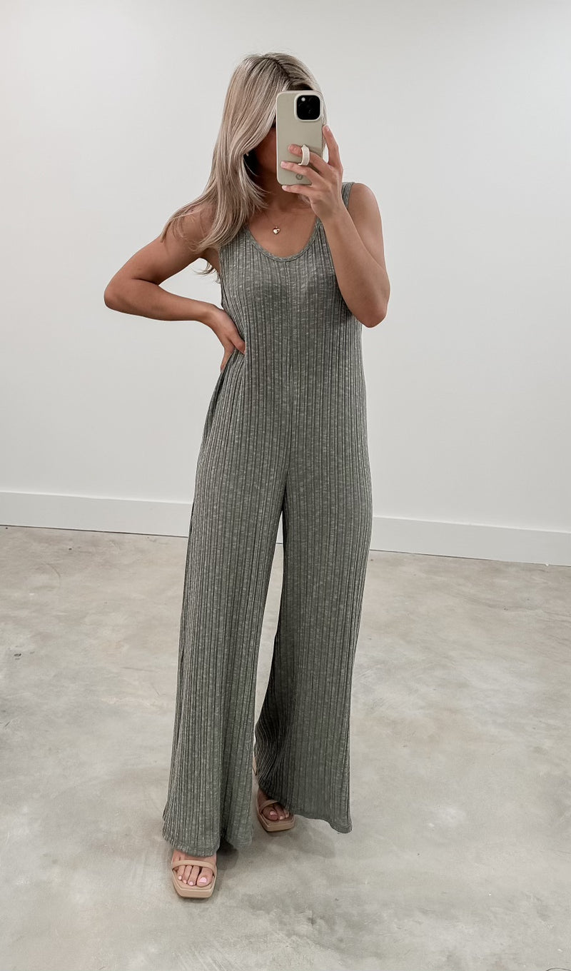 Jordyn Olive Jumpsuit (FINAL SALE)