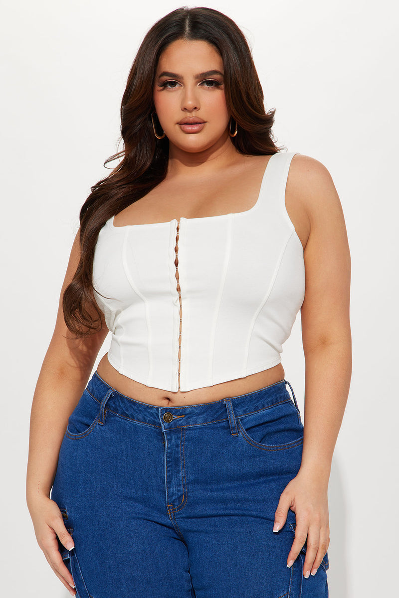 Belle Corset Top - White