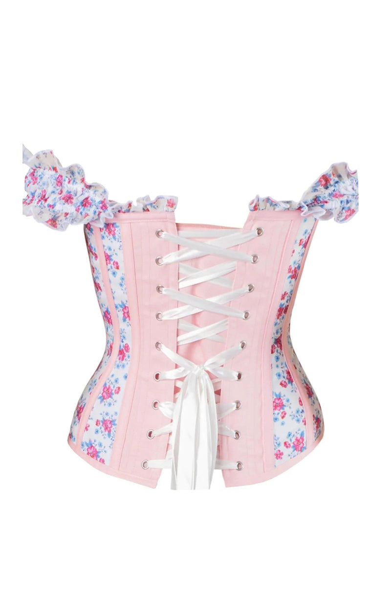 Flirty Floral Corset Top