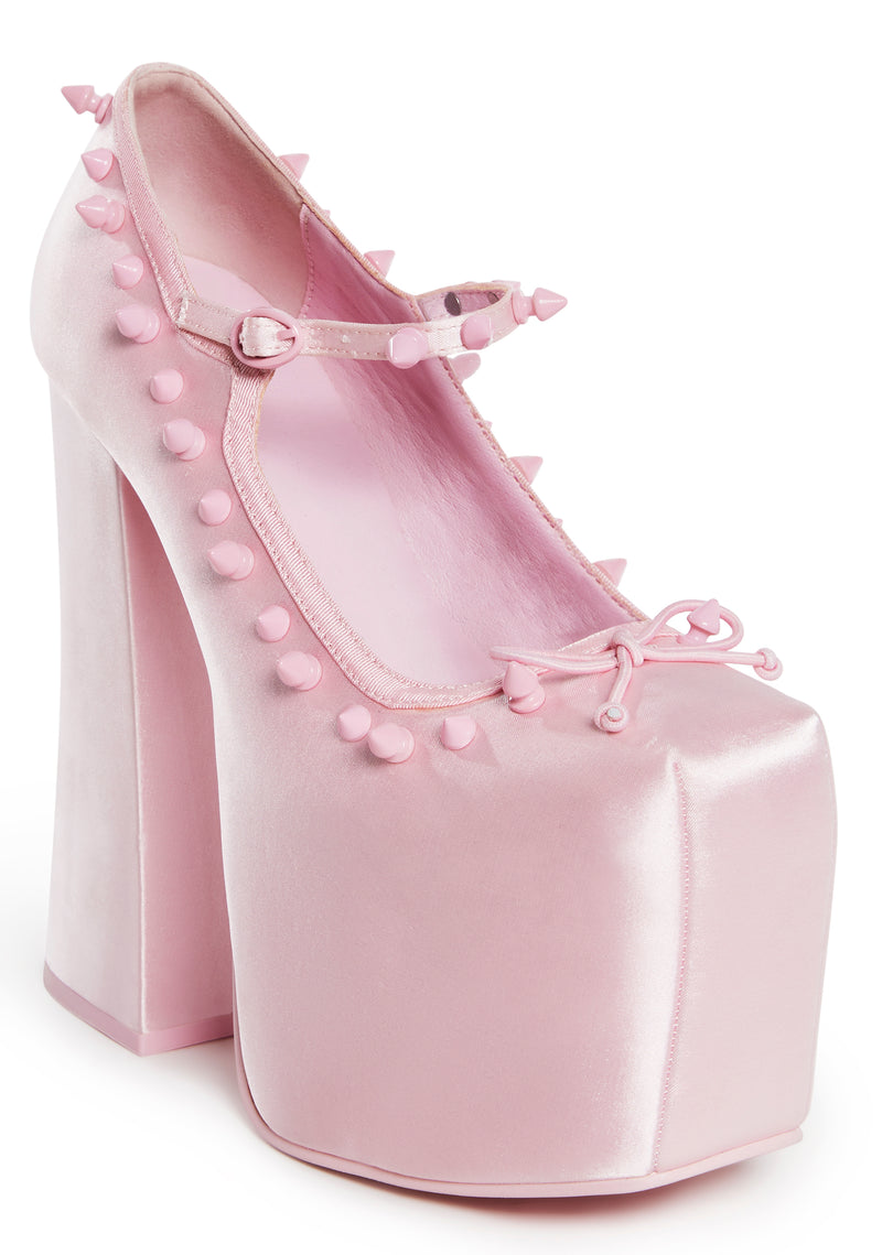 Outspoken Charmer Platform Mary Janes