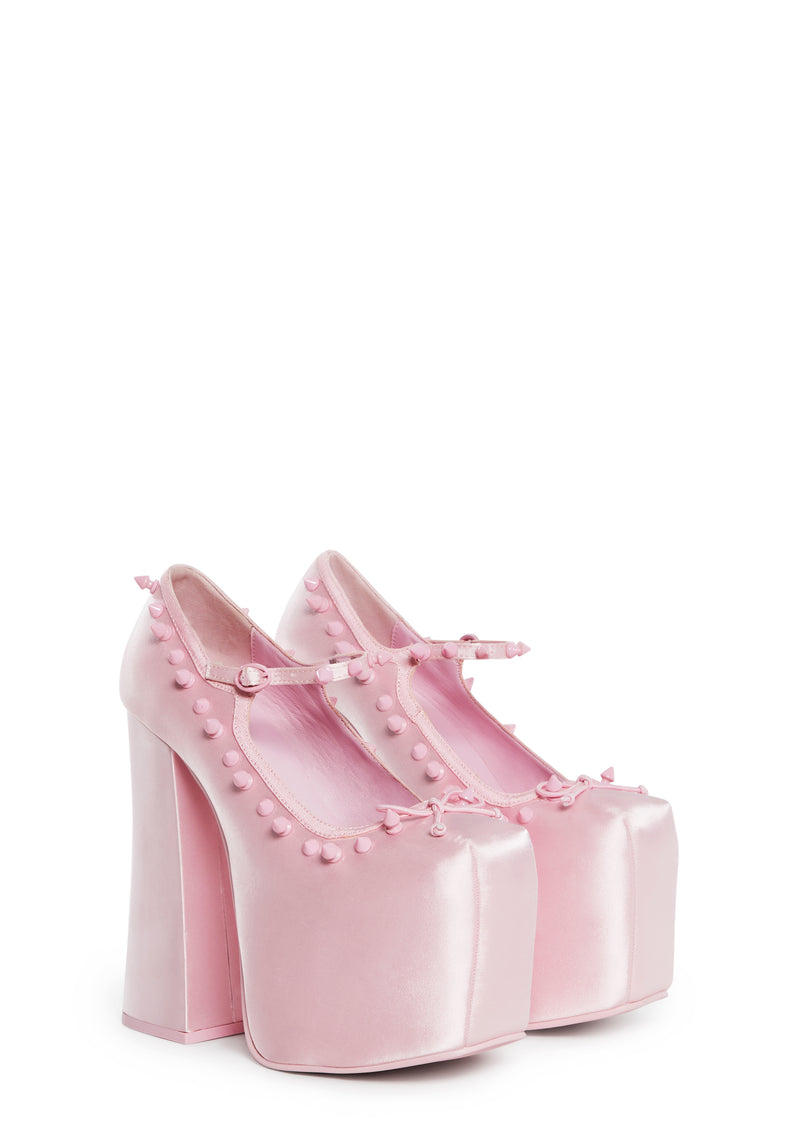 Outspoken Charmer Platform Mary Janes