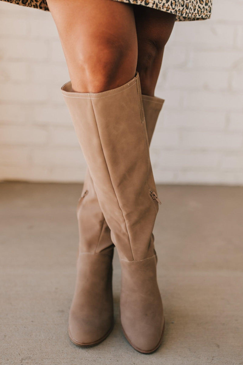 Susie Knee High Block Heel Boots