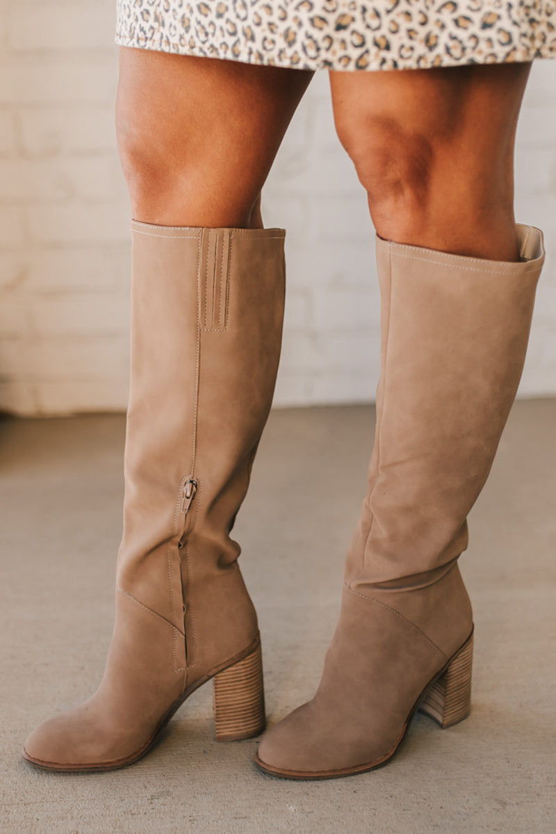 Susie Knee High Block Heel Boots
