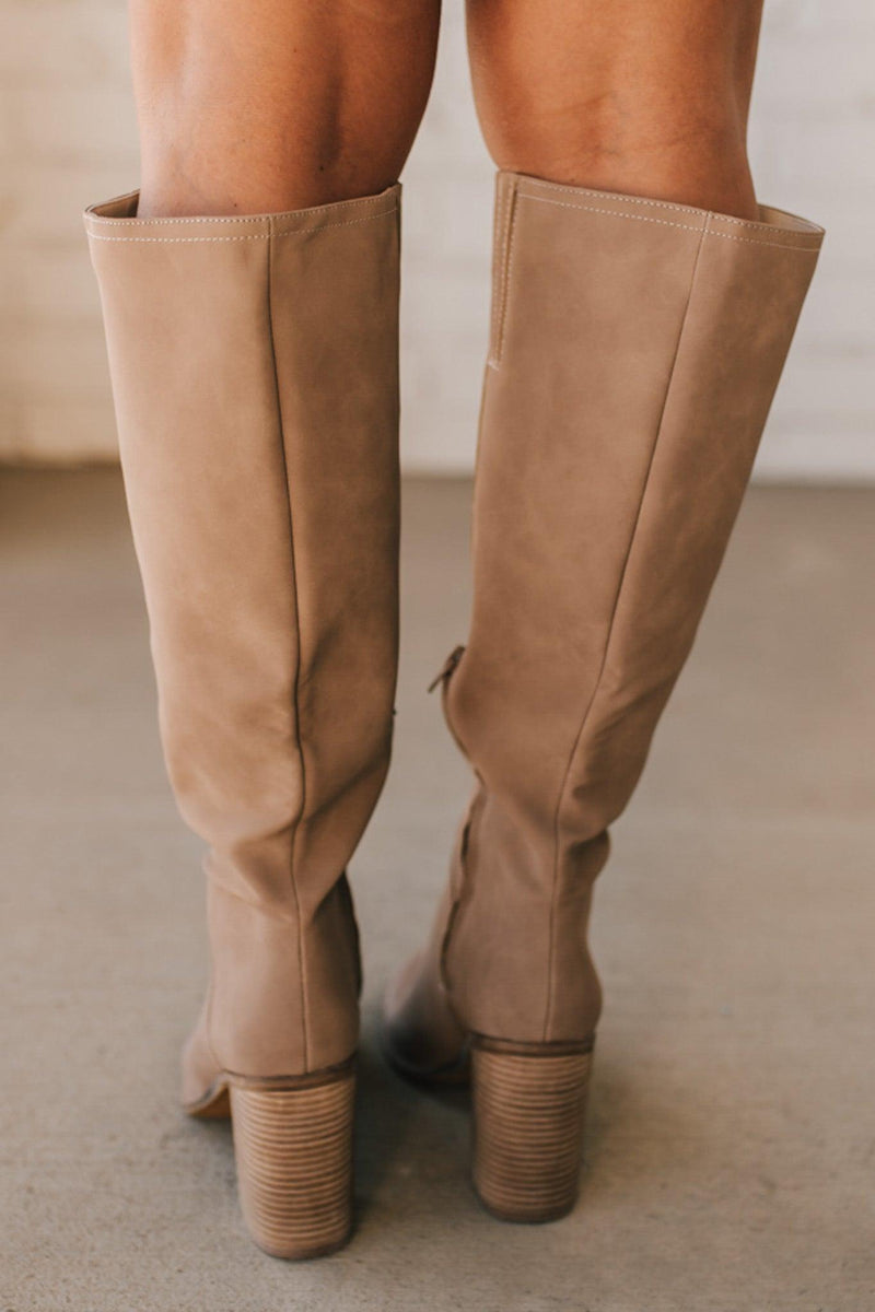 Susie Knee High Block Heel Boots