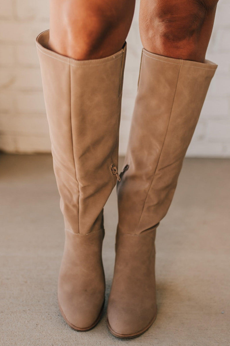 Susie Knee High Block Heel Boots