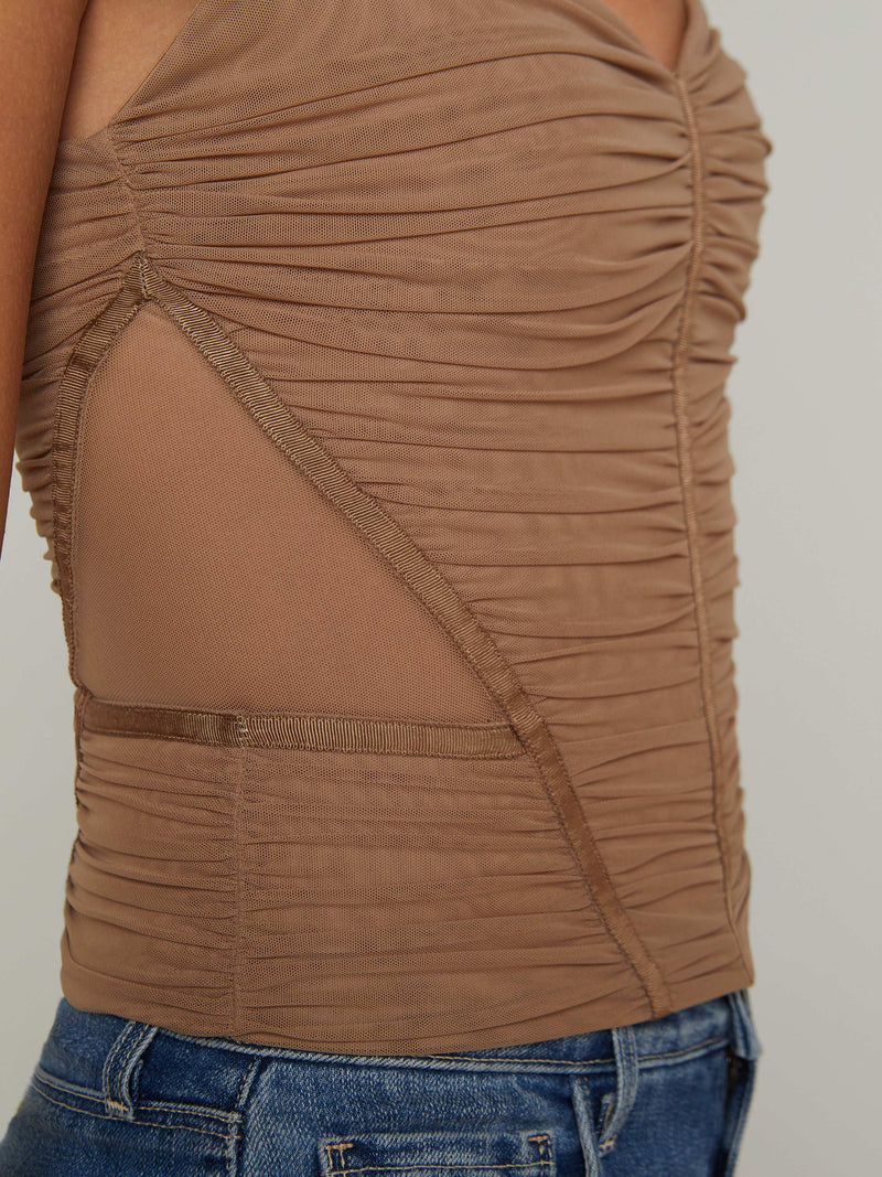 Asuka Mesh Corset Top
