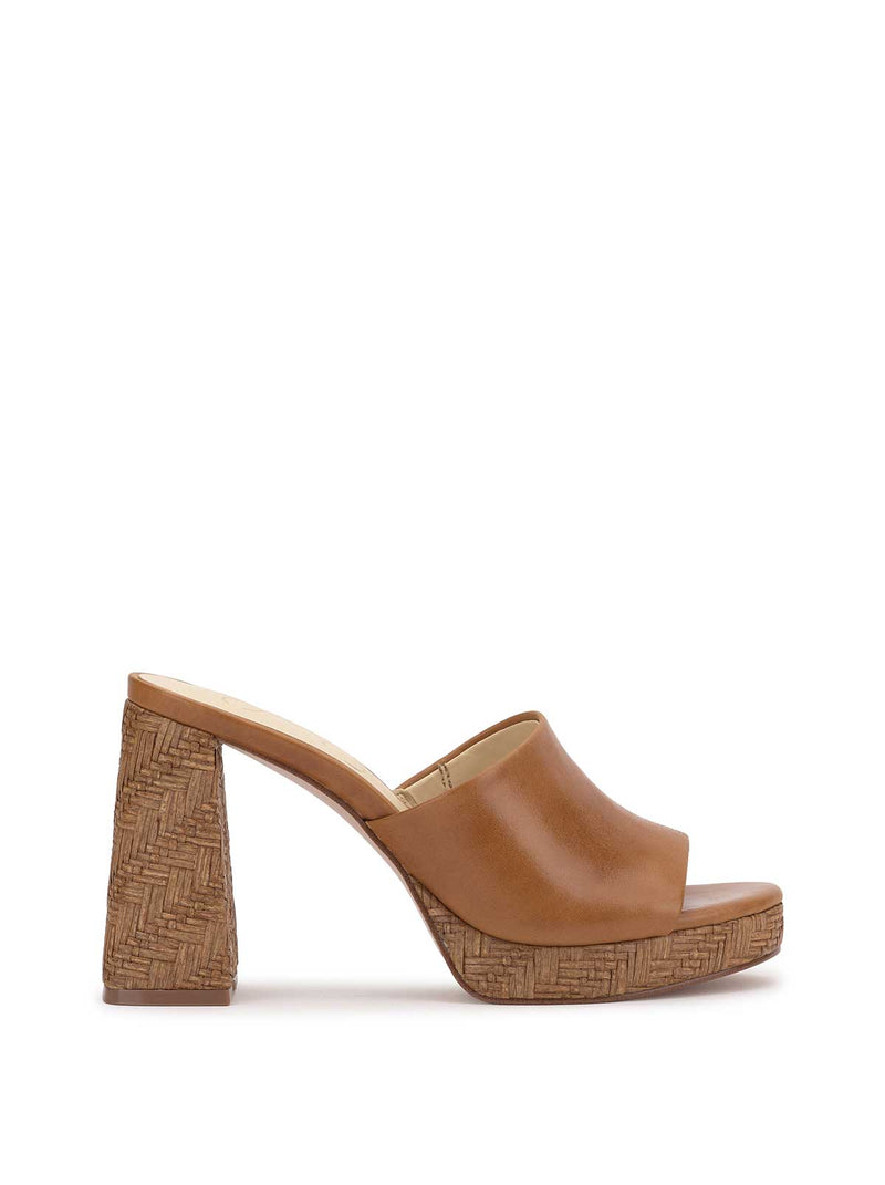 Kameena Mule Platform in Brown Sugar
