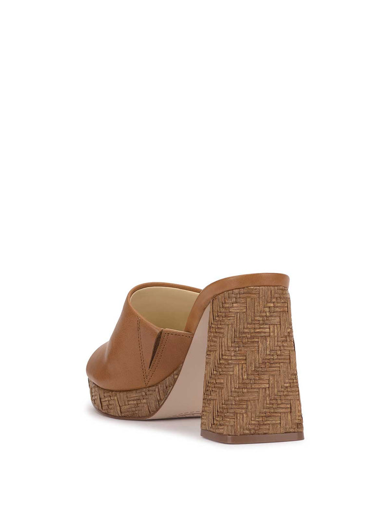 Kameena Mule Platform in Brown Sugar