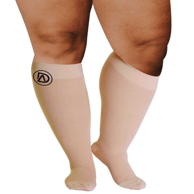 Plus Size Compression Socks 20-30 mmHg | Wide Calf by Dominion Active