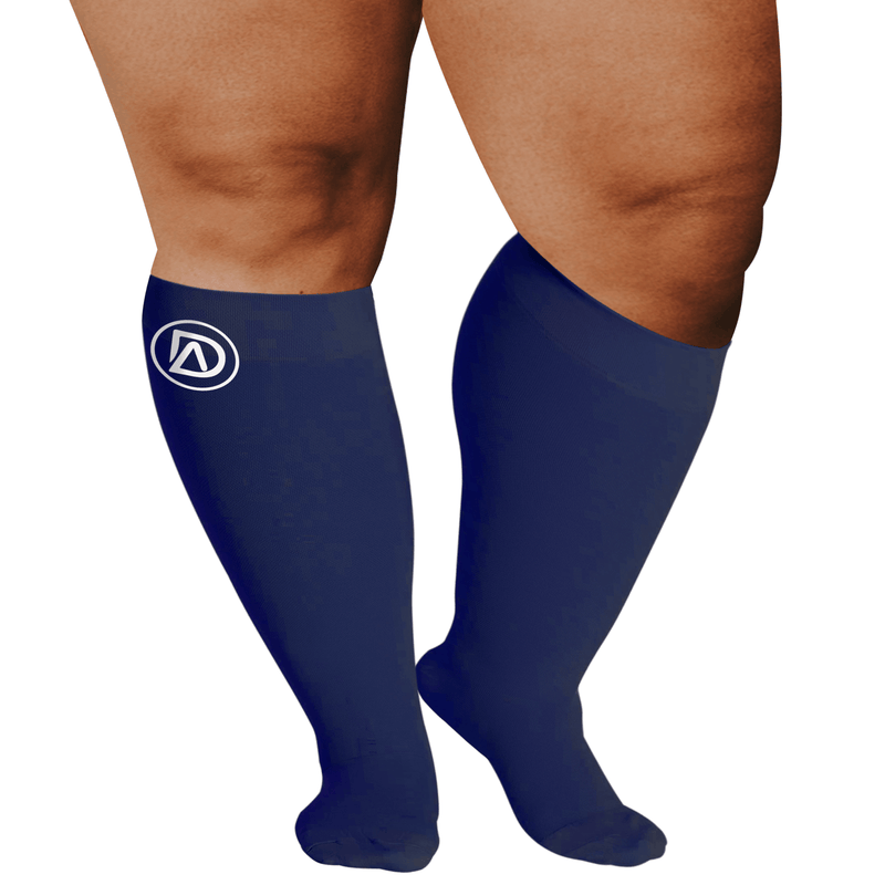 Plus Size Compression Socks 20-30 mmHg | Wide Calf by Dominion Active
