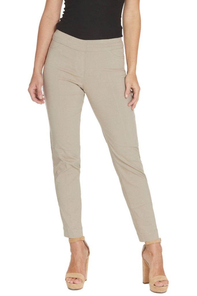 Women's Plus Size Trouser Pants - Stone