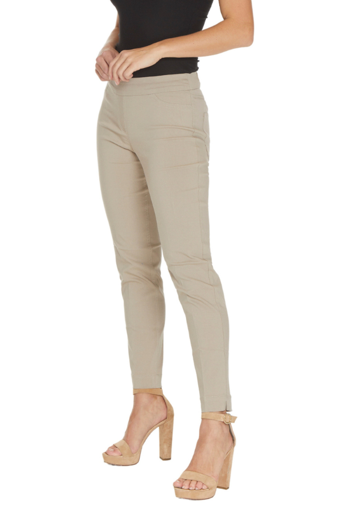 Women's Plus Size Trouser Pants - Stone
