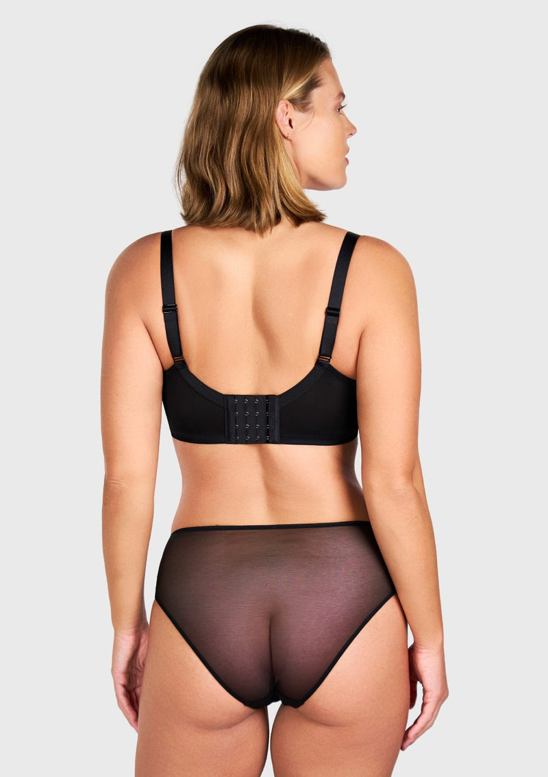 HSlA Pearl Shimmer Unlined Plus Size Full Coverage Underwire Comfortable Bra