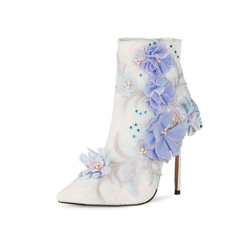 Like a Virgin -  High Heel Drag Queen Ankle Boots - Plus size