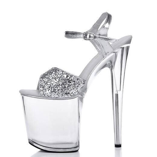 Barbara - Drag Queen Plexiglas Platform Shoes - Plus Size
