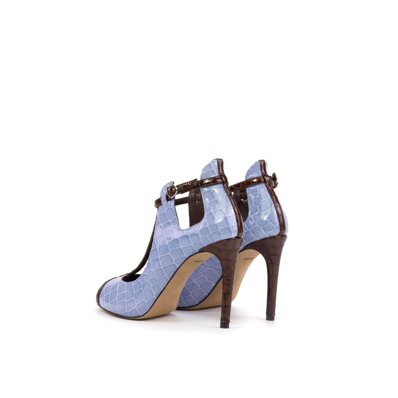 Women's Barcelona Leather High Heels Wide Plus Size 5895