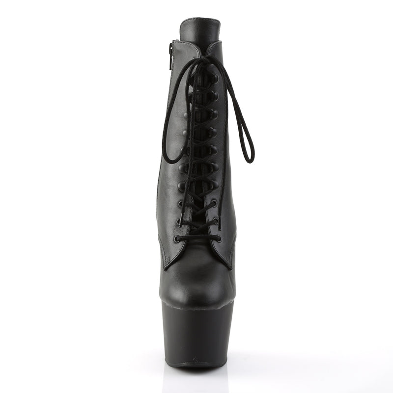 Pleaser Adore-1020 Black PU Boots
