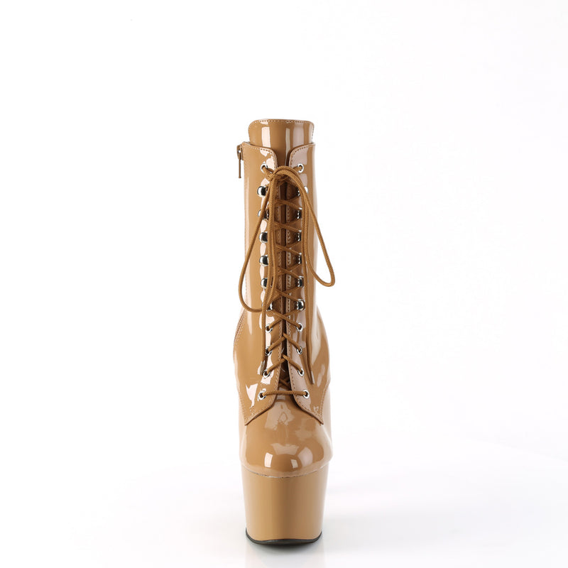 Pleaser Adore-1020 Toffee Boots