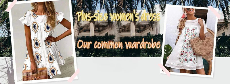 Turtle Print Plus Size 1XL-5XL Slip Dress Casual Crew Neck Lace Up Dress For Spring & Summer Women's Plus Size Clothing