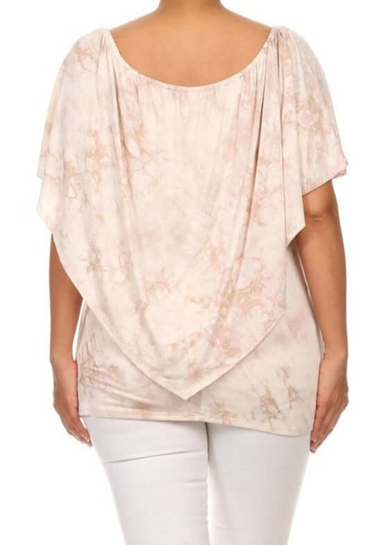 Convertible Tie Dye Top Plus Size CLEARANCE FINAL SALE