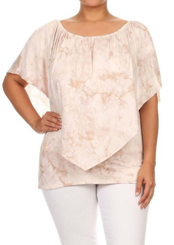 Convertible Tie Dye Top Plus Size CLEARANCE FINAL SALE
