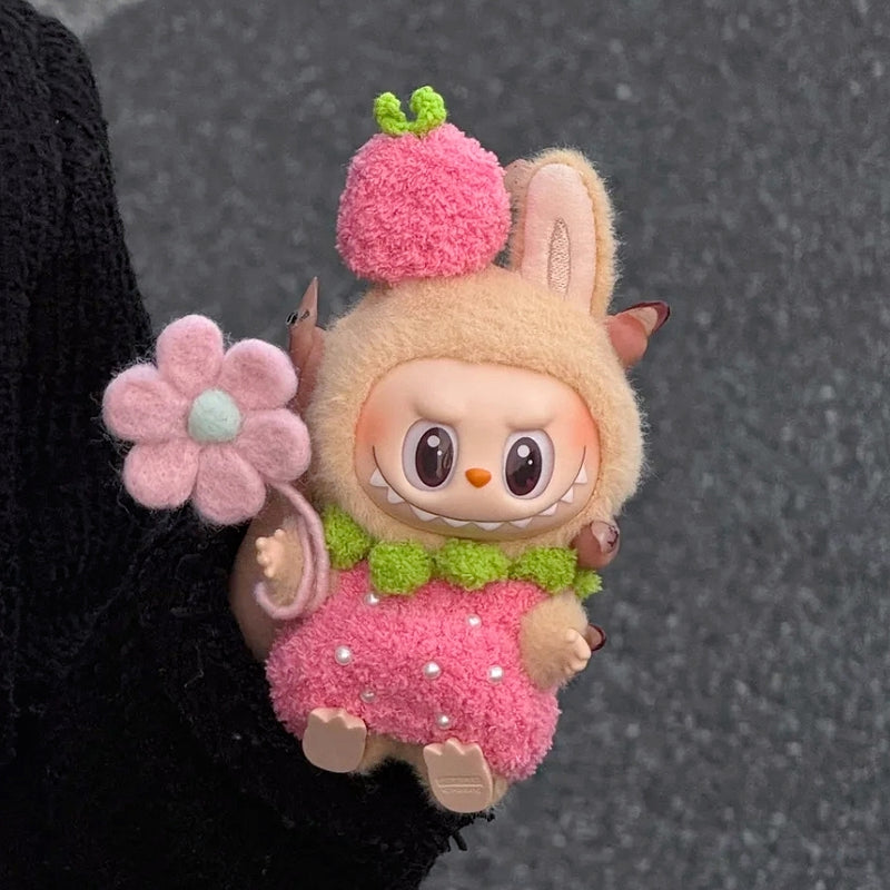 Doll Cloth Blossom StrawBerry Delight Set For Labubu - 071