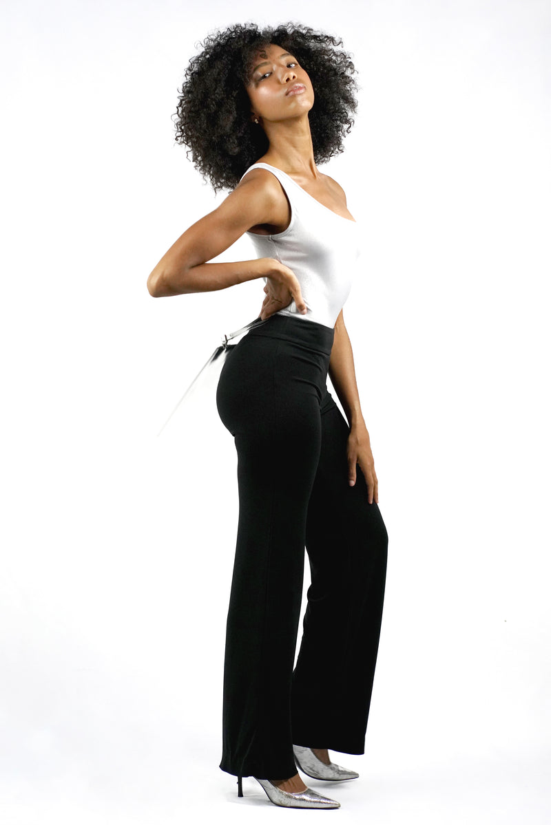 One Shoulder Metallic Skinny Bodysuit