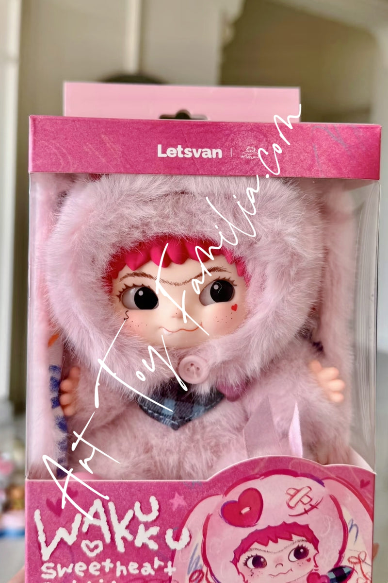 Wakuku Sweet Heart Rabbit Plush - 甜心兔