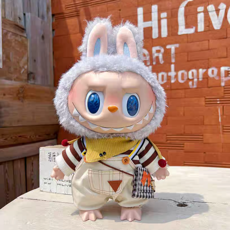 Doll Cloth Sunny Day Overalls Set - 039