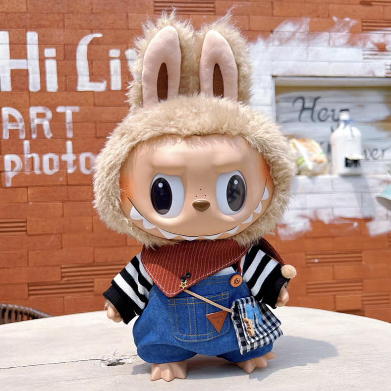 Doll Cloth Sunny Day Overalls Set - 039