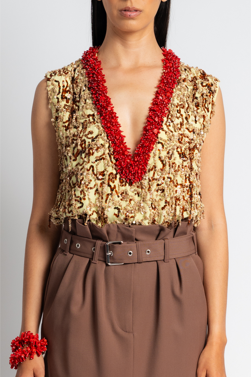 College Embellished Top