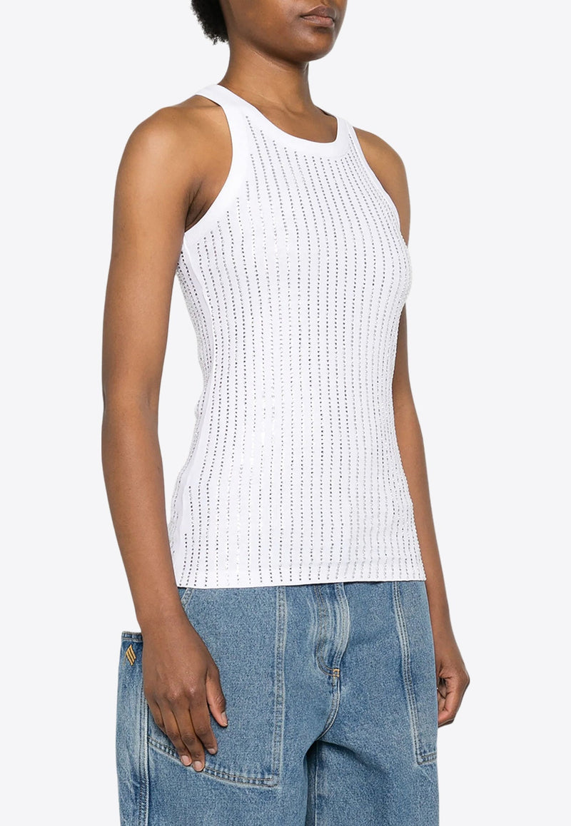 Rhinestone Embellished Tank Top