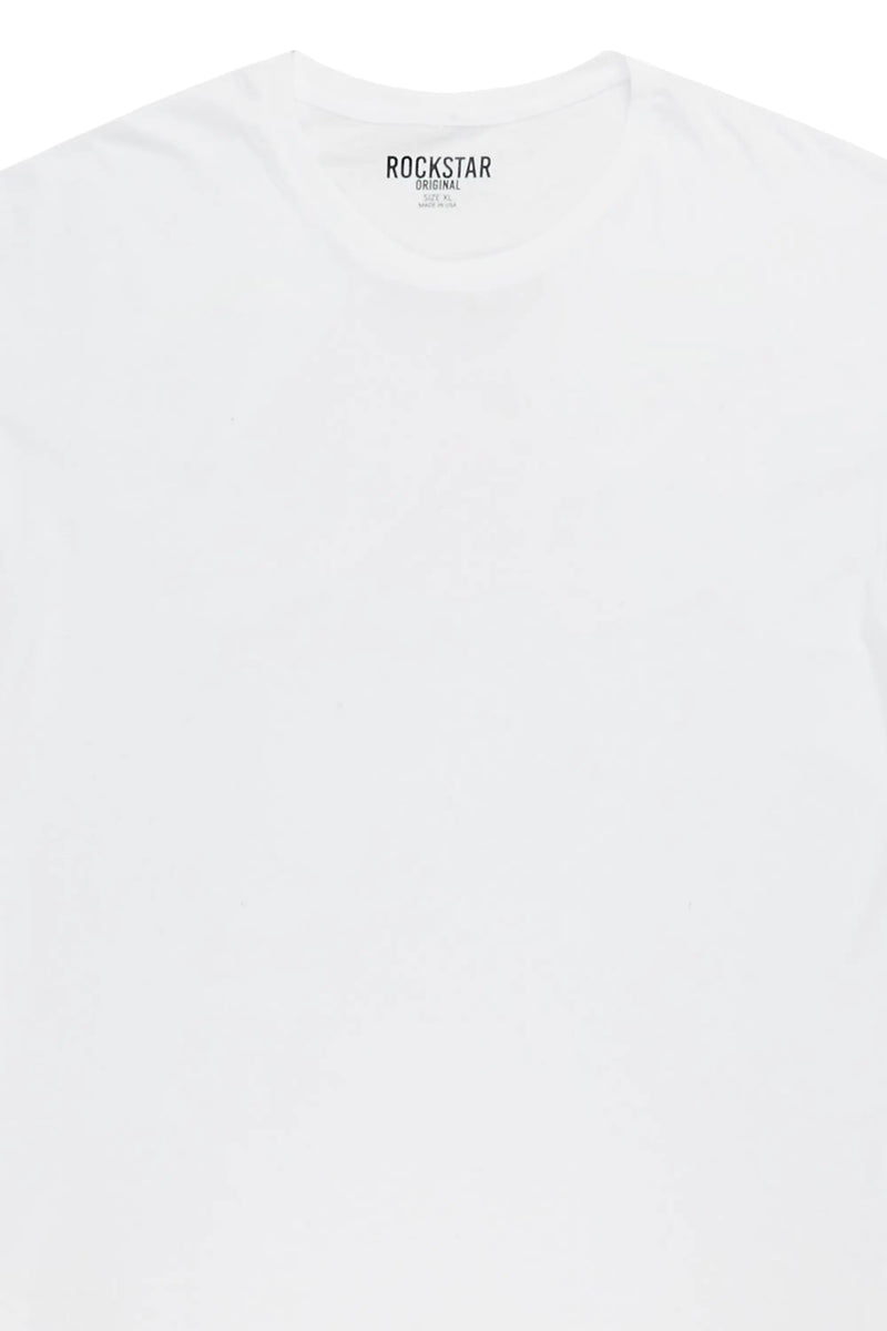 Womens White Basic Tee