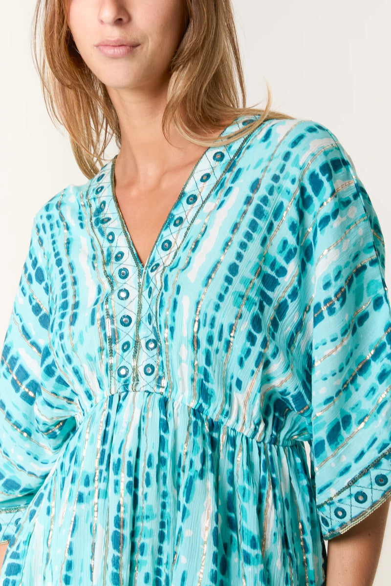 Belle Gold Embellished Smock Top