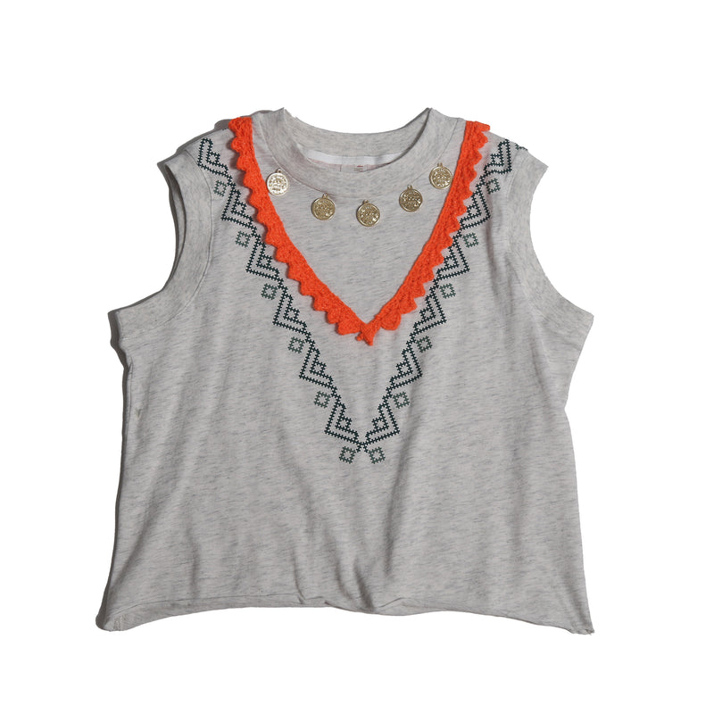 TOULA EMBELLISHED TEE