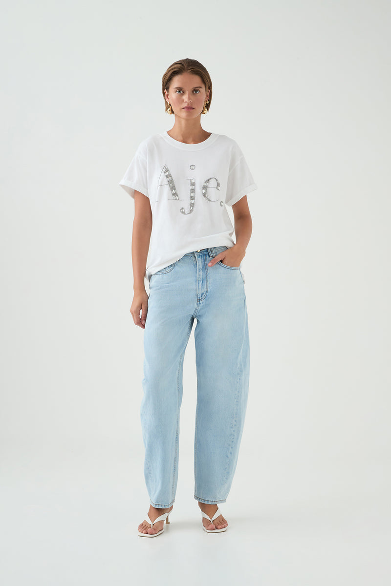 Skyscape Embellished Logo Tee