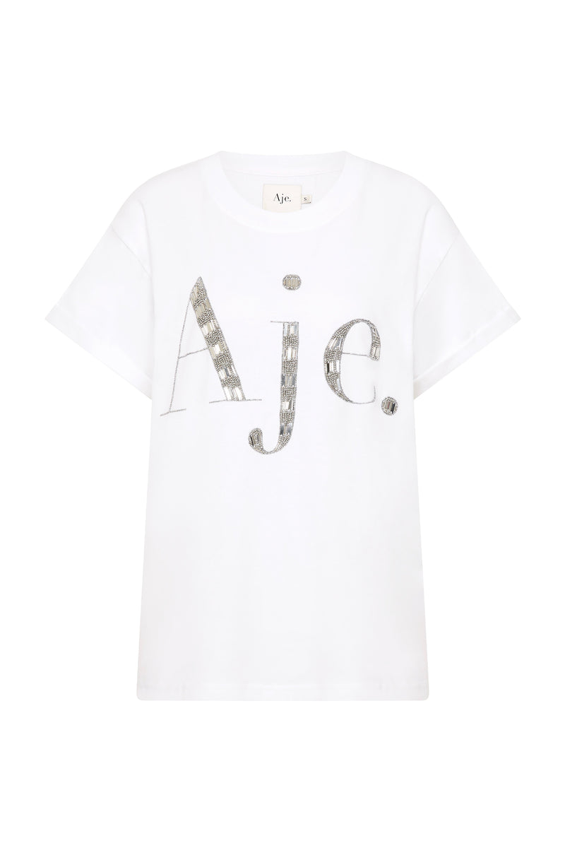 Skyscape Embellished Logo Tee