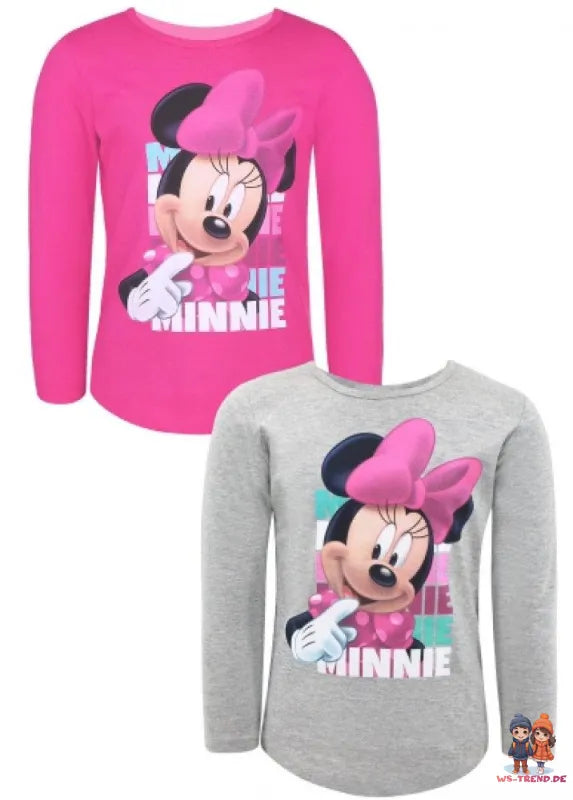 Disney Minnie Mouse Sweet Long Sleeve T-Shirt - Size 110 to 152 cm
