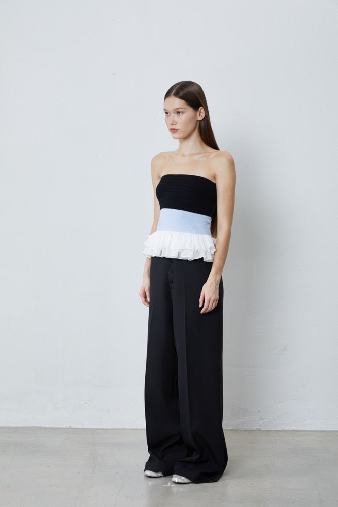 Knitted Short Bandeau Top