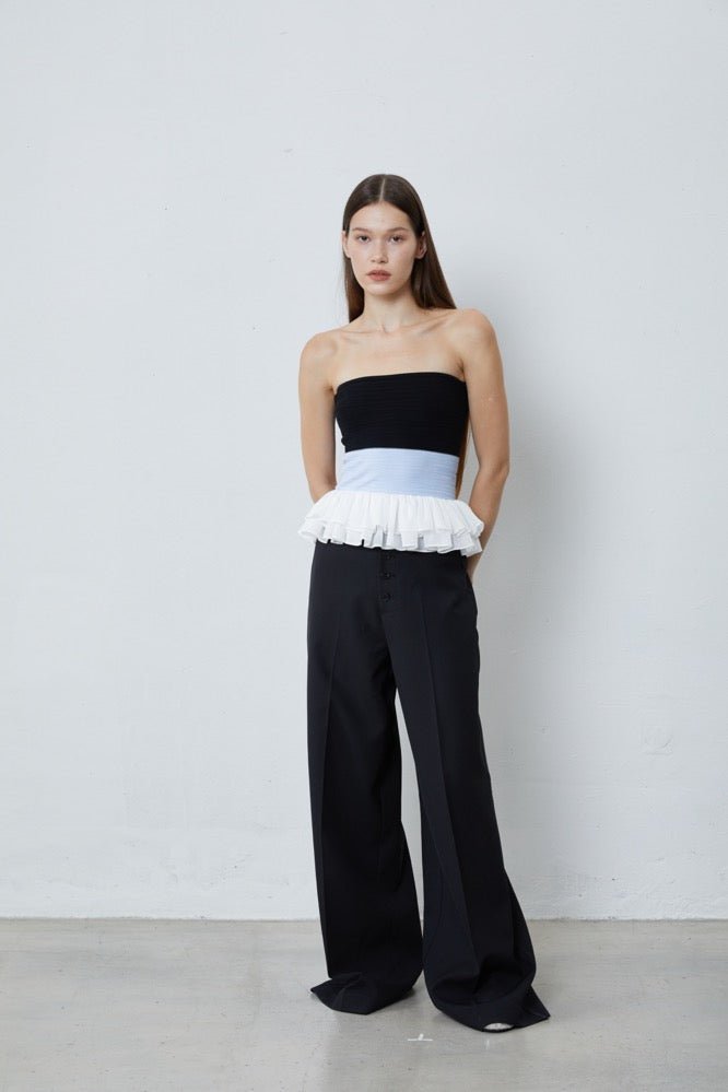 Knitted Short Bandeau Top