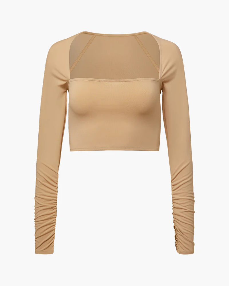Long Sleeve Bandeau Top